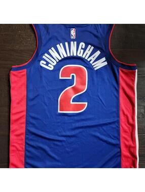 Detroit Pistons Cade Cunningham Nike NWT NBA Jersey L(48)+2